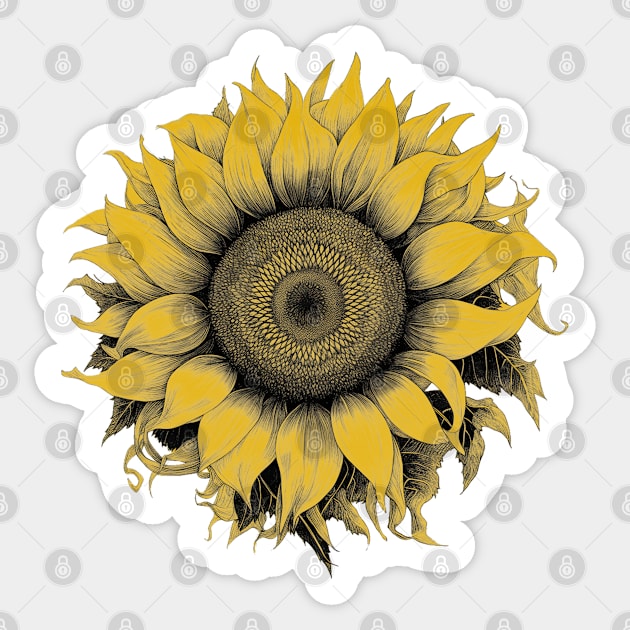 Sunflower Illustration Sticker by MythicLegendsDigital